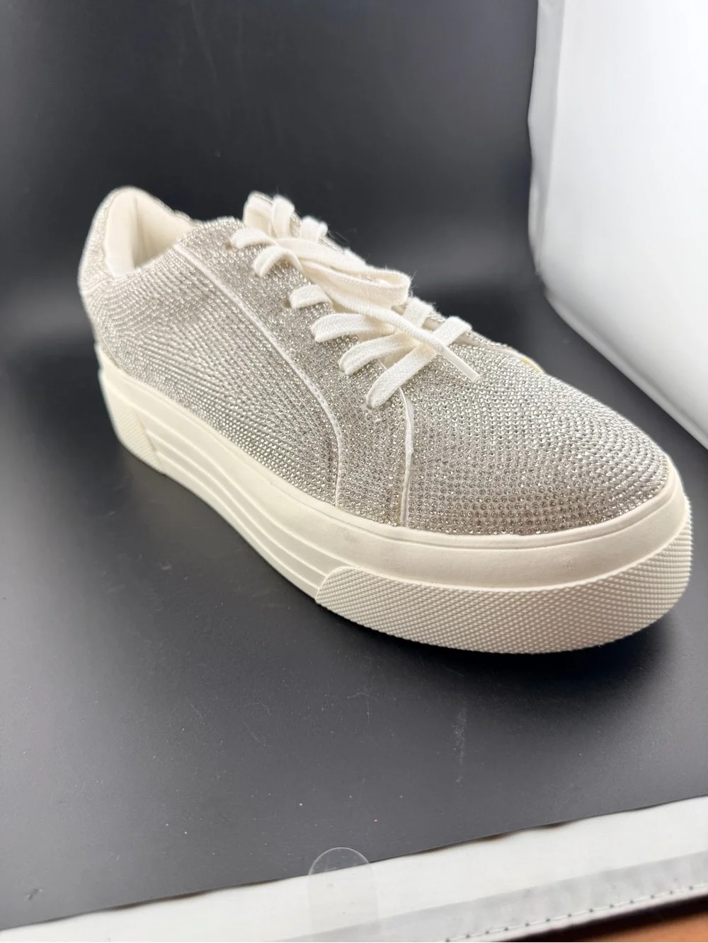 Jessica Simpson Caitrona Rhinestone Embellished Platform Sneaker